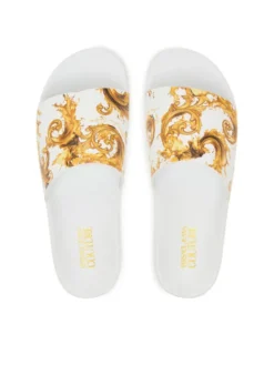 Versace Jeans Couture Klapki 80YA3SQ4 ZS365 G03 Biały