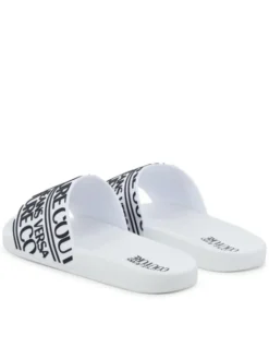 Versace Jeans Couture Klapki 79YA3SQ1 71352 003 Biały