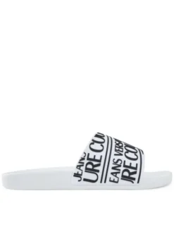 Versace Jeans Couture Klapki 79YA3SQ1 71352 003 Biały