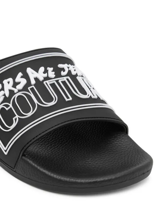 Versace Jeans Couture Klapki 79YA3SQ3 ZSC22 899 Czarny