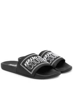 Versace Jeans Couture Klapki 79YA3SQ3 ZSC22 899 Czarny