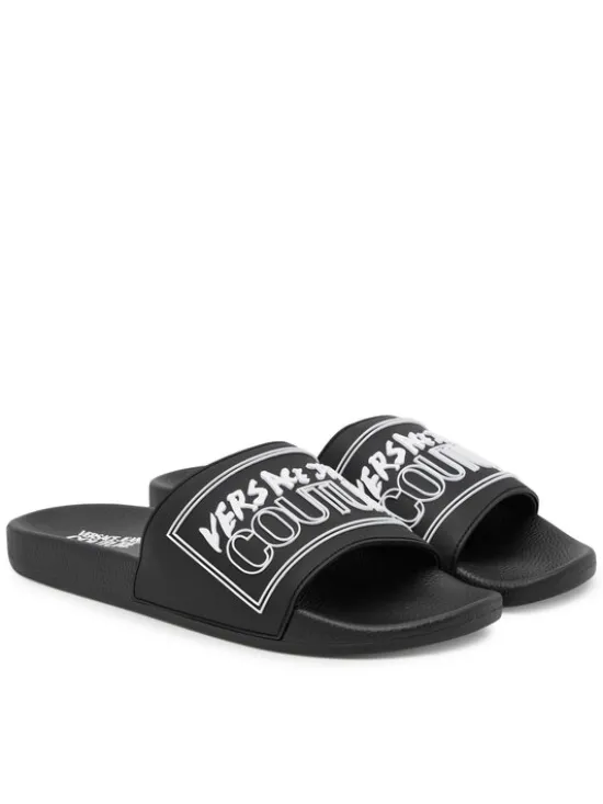Versace Jeans Couture Klapki 79YA3SQ3 ZSC22 899 Czarny