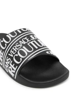 Versace Jeans Couture Klapki 79YA3SQ1 71352 899 Czarny