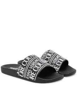 Versace Jeans Couture Klapki 79YA3SQ1 71352 899 Czarny