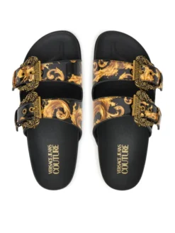Versace Jeans Couture Klapki 80VA3SM1 ZS366 G89 Czarny