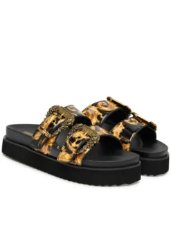 Versace Jeans Couture Klapki 80VA3SM1 ZS366 G89 Czarny