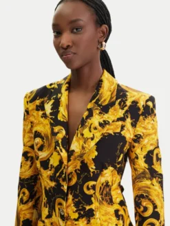 Versace Jeans Couture Marynarka 80HAQ702 NS756 Czarny Slim Fit