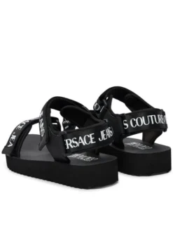 Versace Jeans Couture Sandały 80VA3SX4 ZS630 Czarny