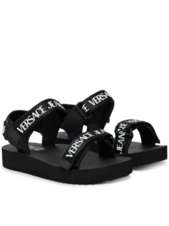 Versace Jeans Couture Sandały 80VA3SX4 ZS630 Czarny