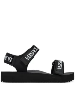 Versace Jeans Couture Sandały 80VA3SX4 ZS630 Czarny