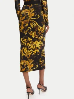 Versace Jeans Couture Spódnica ołówkowa 79HAE806 JS500 Czarny Slim Fit
