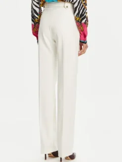 Versace Jeans Couture Spodnie materiałowe 78HAA111 Biały Straight Fit