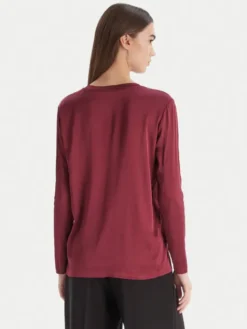 ViCOLO Bluzka TF0244 Bordowy Regular Fit