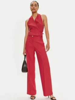ViCOLO Kamizelka TB1429 Czerwony Regular Fit