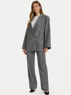 ViCOLO Marynarka TF0110 Szary Regular Fit