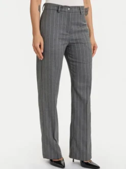 ViCOLO Spodnie materiałowe TF0232 Szary Regular Fit