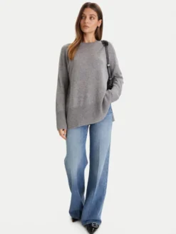 ViCOLO Sweter 22038F Szary Regular Fit