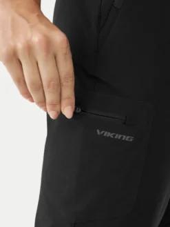 Viking Spodnie outdoor 900/23/2409 Czarny Regular Fit