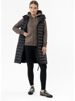Volcano Bezrękawnik V-CLARA Czarny Regular Fit