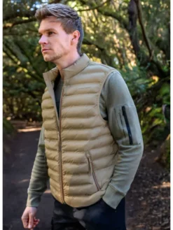 Volcano Kamizelka V-ANIM Kremowy Regular Fit