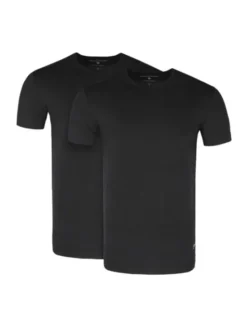 Volcano Komplet t-shirtów T-CLONE Czarny Slim Fit