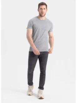 Volcano Komplet t-shirtów T-CLONE Biały Slim Fit