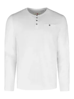 Volcano Longsleeve L-CASH Biały Regular Fit