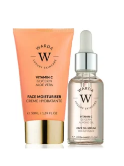 Warda Skincare SKIN GLOW BOOST WITAMINA C NAWILŻAJĄCY 50m + SERUM 30ml Krem na dzień