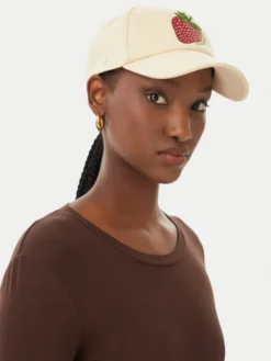 Weekend Max Mara Czapka z daszkiem 2615571044650 Écru