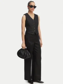 Weekend Max Mara Kamizelka garniturowa Pace 2615151012 Czarny Regular Fit