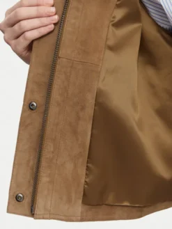 Weekend Max Mara Kurtka skórzana Abito 2625446061 Brązowy Regular Fit