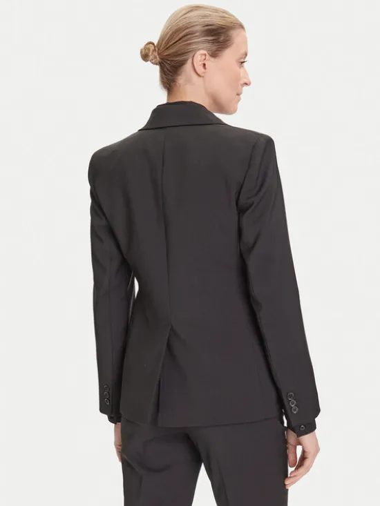 Weekend Max Mara Marynarka Lamine 2525046041 Czarny Regular Fit