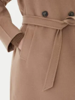 Weekend Max Mara Płaszcz przejściowy Cascia 2525016072 Beżowy Regular Fit
