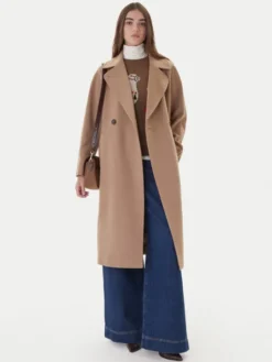 Weekend Max Mara Płaszcz przejściowy Cascia 2525016072 Beżowy Regular Fit