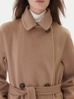 Weekend Max Mara Płaszcz przejściowy Cascia 2525016072 Beżowy Regular Fit