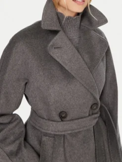 Weekend Max Mara Płaszcz przejściowy Cascia 2525016072 Szary Regular Fit