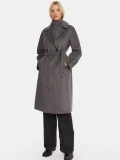 Weekend Max Mara Płaszcz przejściowy Cascia 2525016072 Szary Regular Fit