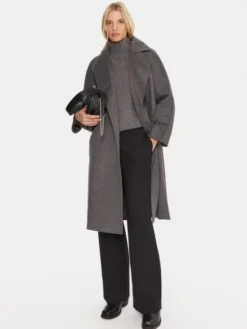 Weekend Max Mara Płaszcz przejściowy Cascia 2525016072 Szary Regular Fit