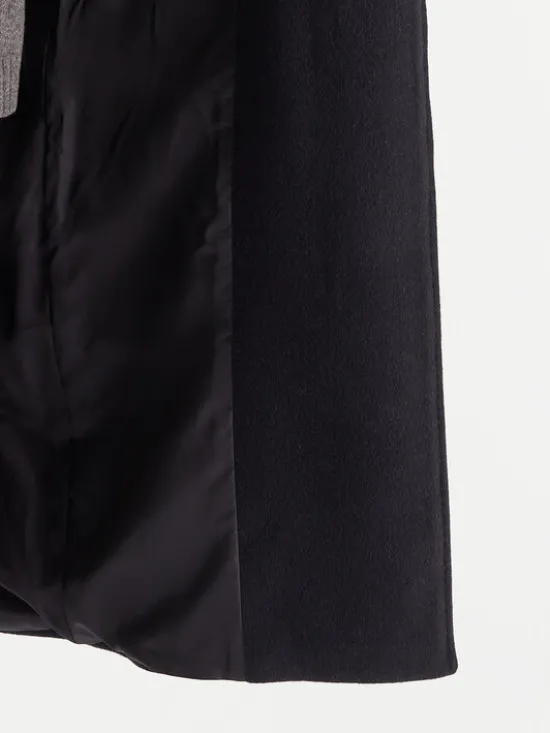 Weekend Max Mara Płaszcz wełniany Tempera 2525016082 Granatowy Regular Fit