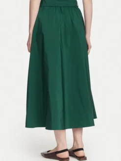 Weekend Max Mara Spódnica midi Alpaca 2625106041 Zielony ciemny Regular Fit