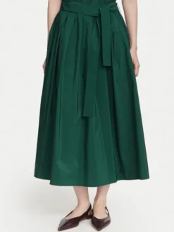 Weekend Max Mara Spódnica midi Alpaca 2625106041 Zielony ciemny Regular Fit