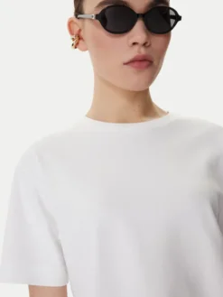 Weekend Max Mara T-Shirt Multid 2615941031 Biały Relaxed Fit