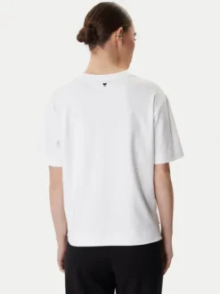 Weekend Max Mara T-Shirt Multid 2615941031 Biały Relaxed Fit