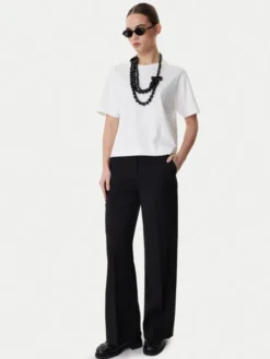 Weekend Max Mara T-Shirt Multid 2615941031 Biały Relaxed Fit