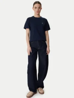 Weekend Max Mara T-Shirt Venaco 2615971031 Granatowy Relaxed Fit