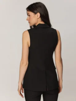 Willsoor Kamizelka 67330 Czarny Regular Fit