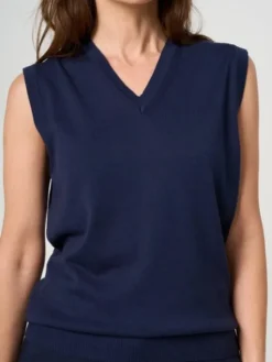 Willsoor Kamizelka 72074 Granatowy Regular Fit