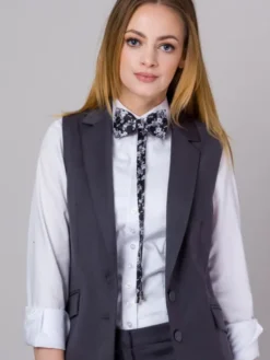 Willsoor Kamizelka 67332 Szary Regular Fit