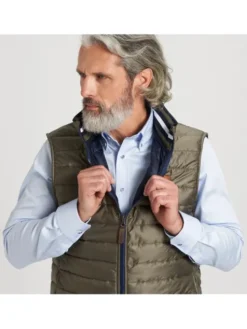 Willsoor Kamizelka 11905/2 Zielony Regular Fit