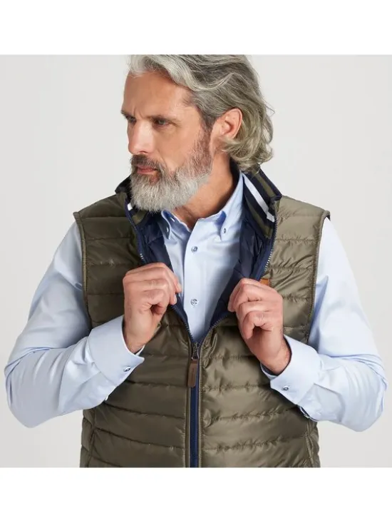 Willsoor Kamizelka 11905/2 Zielony Regular Fit